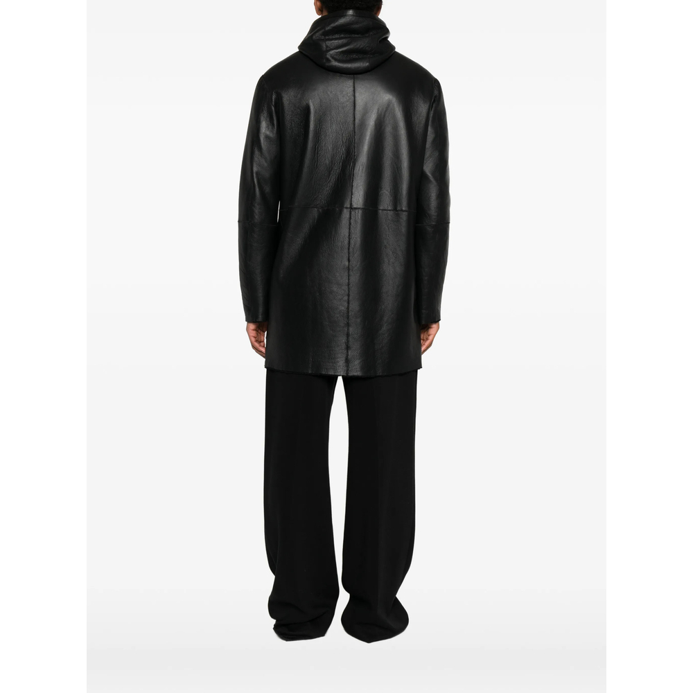 [TAGLIATORE] Leather Jacket FW26 CHI26-12 WILSON NERO