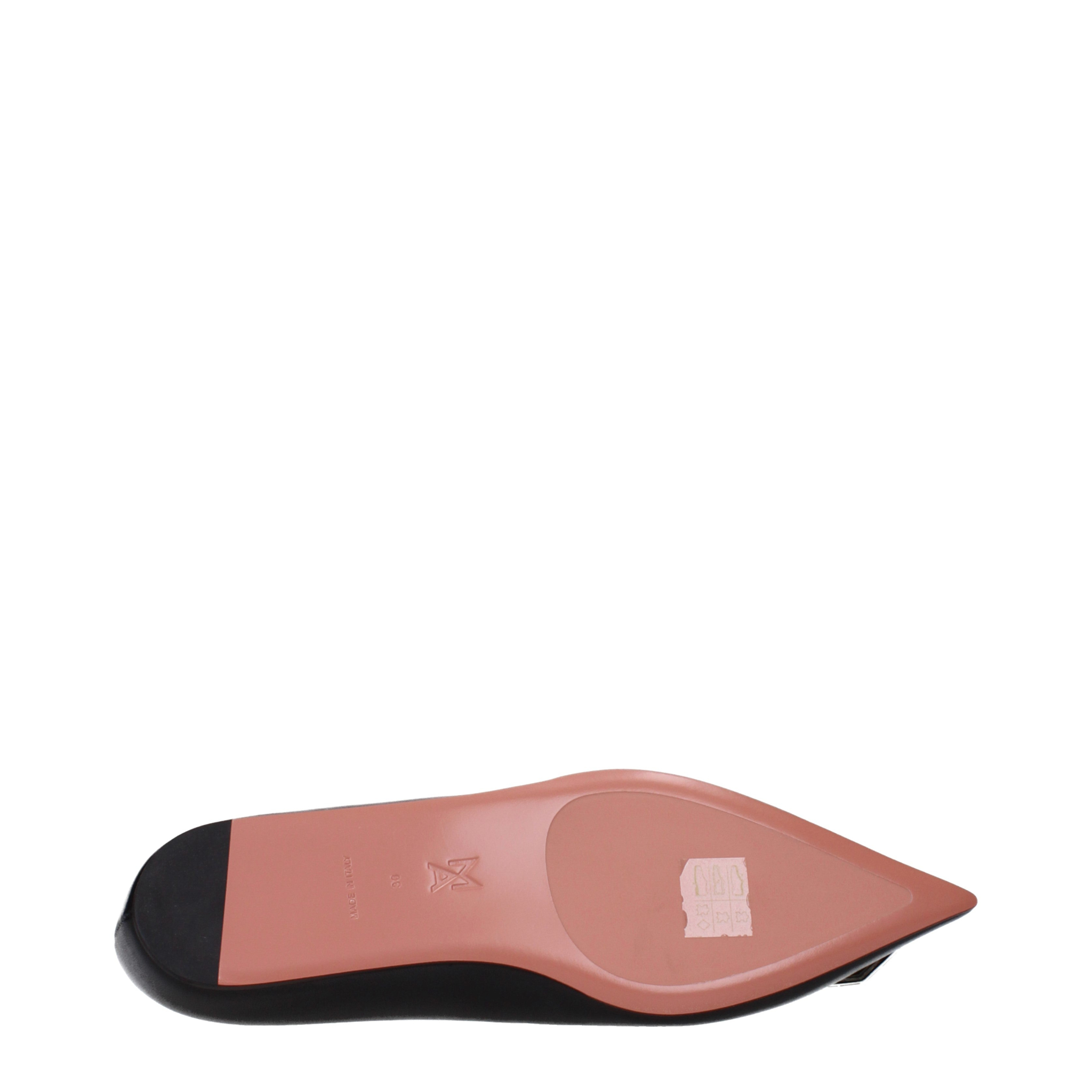 [Amina Muaddi] Flat shoes SS25 CAMELIAFLATNAPPABLACK