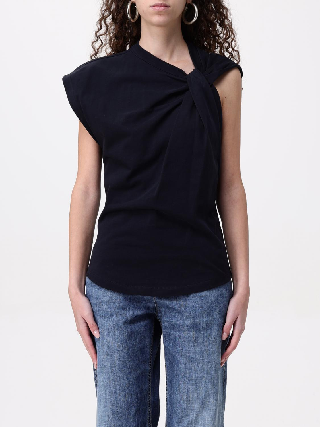 [Isabel Marant] Shirts Sleeveless SS26 TS0175FAA1N41I 01BK