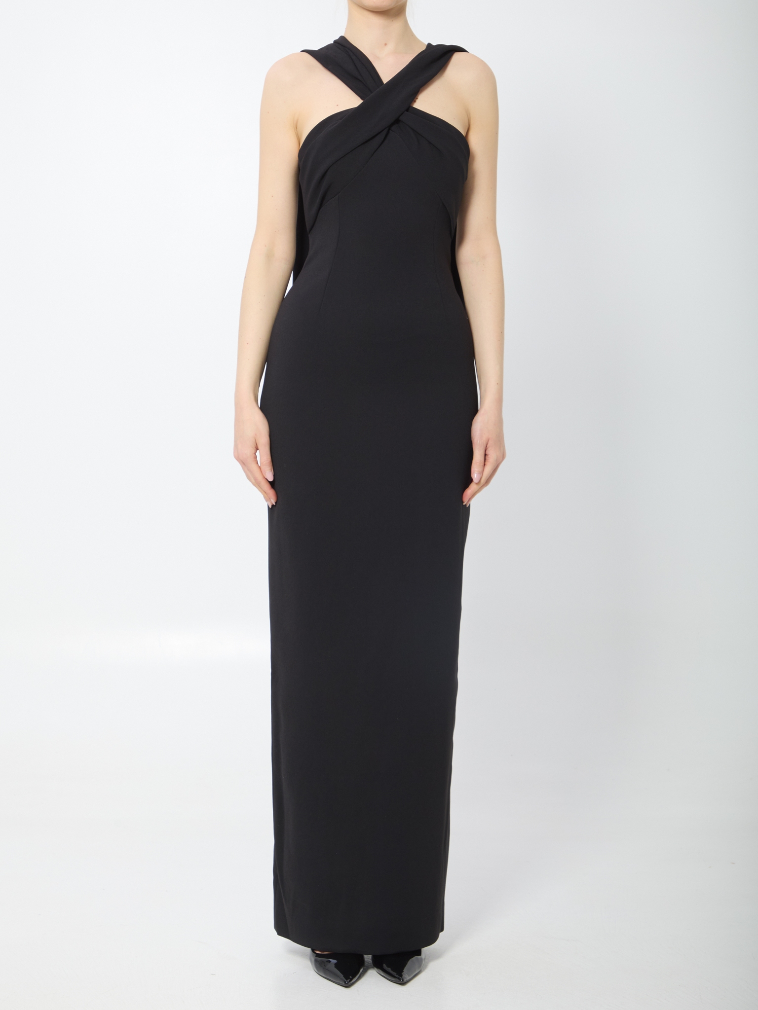 [Solace London] Sleeveless dress SS26 OS47043__BLACK