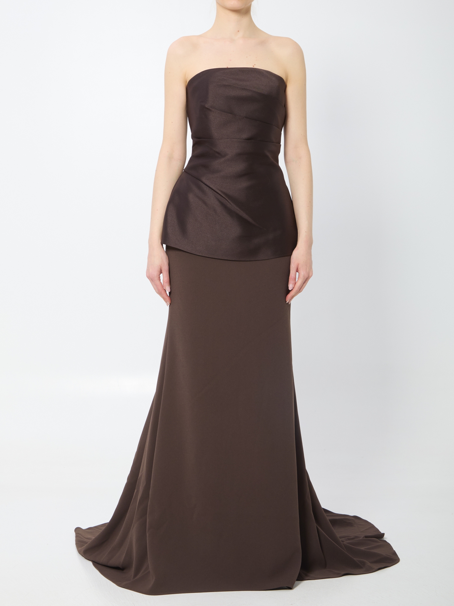 [Solace London] Sleeveless dress SS26 OS47031__CHESTNUT