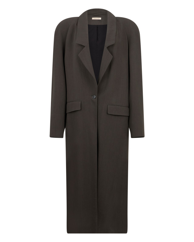 [The Mannei] Coat SS25 RS25027_GRAPHITE