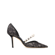 JIMMY CHOO AURELIE85 DRJBLACK/WHITE