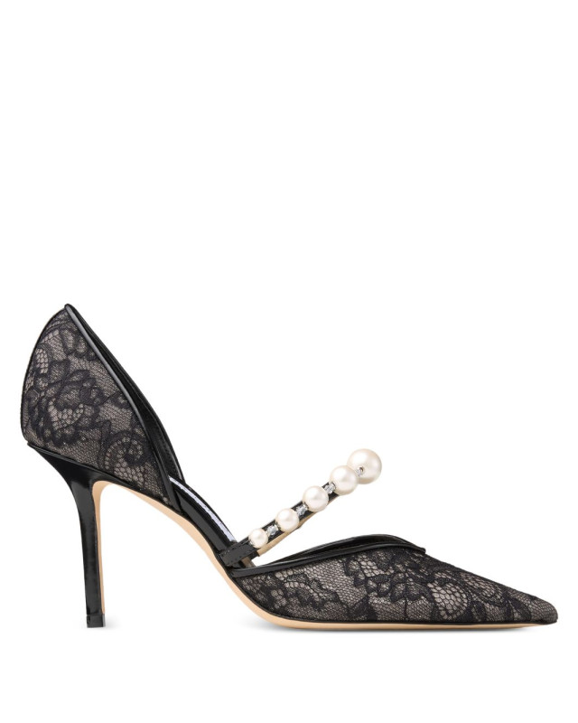 JIMMY CHOO AURELIE85 DRJBLACK/WHITE
