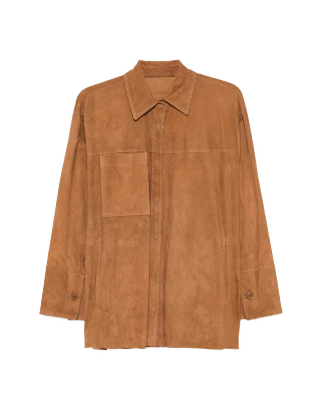 [Santoro] Leather Jacket SS26 50010-D  CARAM