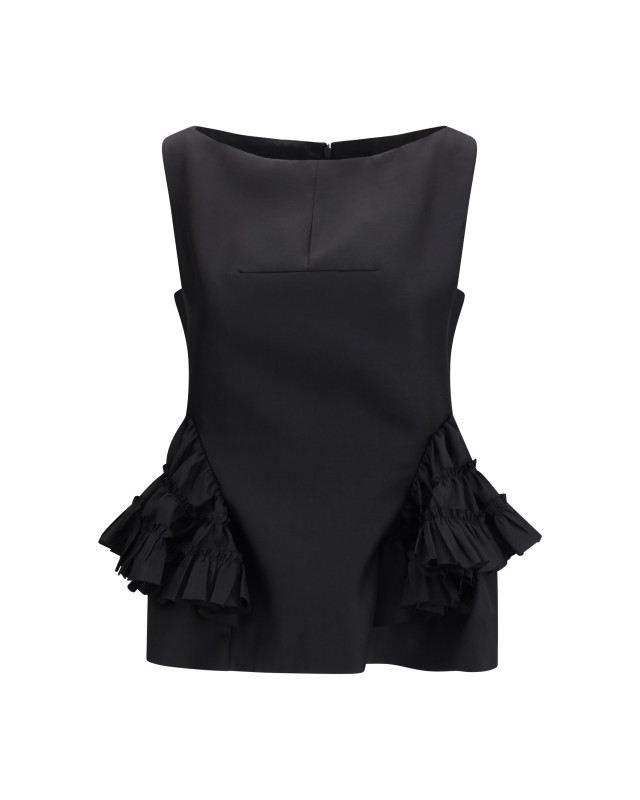 Ruffled peplum Top