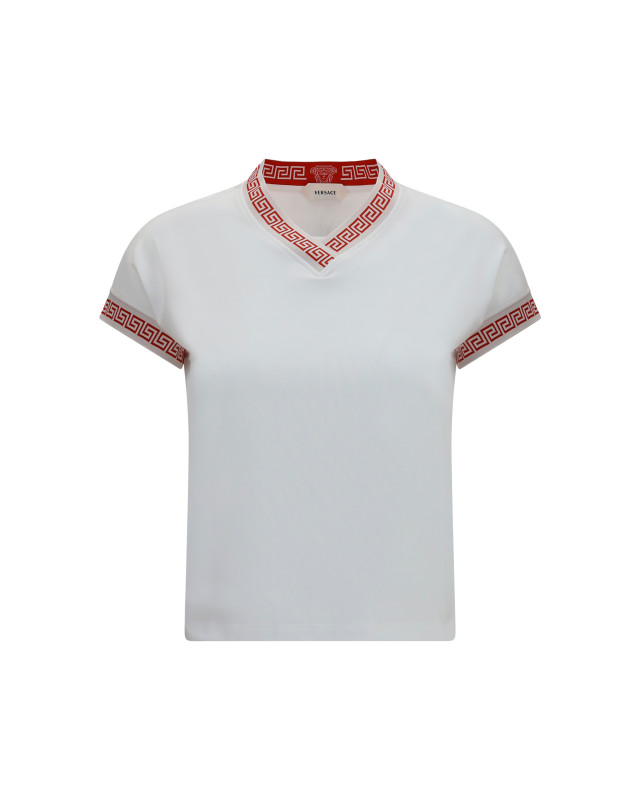 T-shirt by Versace with greca details