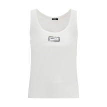 Tank Top in cotton rib stretch