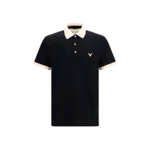 Polo with contrast trims