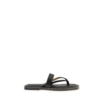 Slip-on leather Sandals with sequins