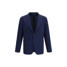 Single-breasted Jacket in herringbone fabric
