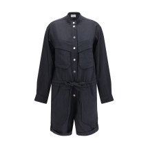 Short cotton blend Jumpsuit