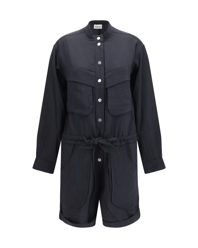 Short cotton blend Jumpsuit
