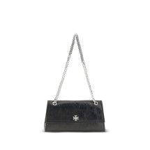 Kira suede Shoulder Bag with turn-lock detail