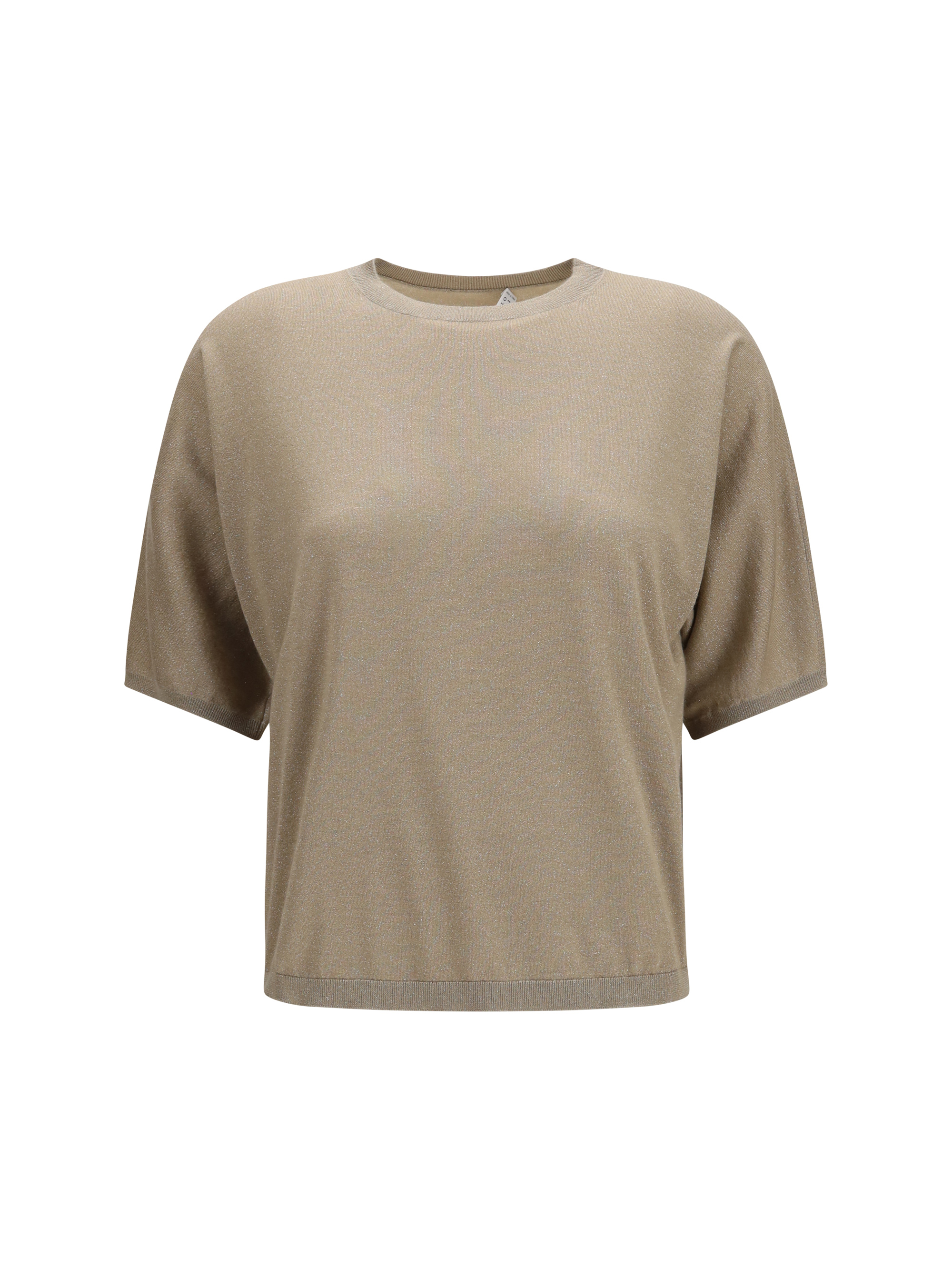 Short-sleeve cashmere and silk Sweater
