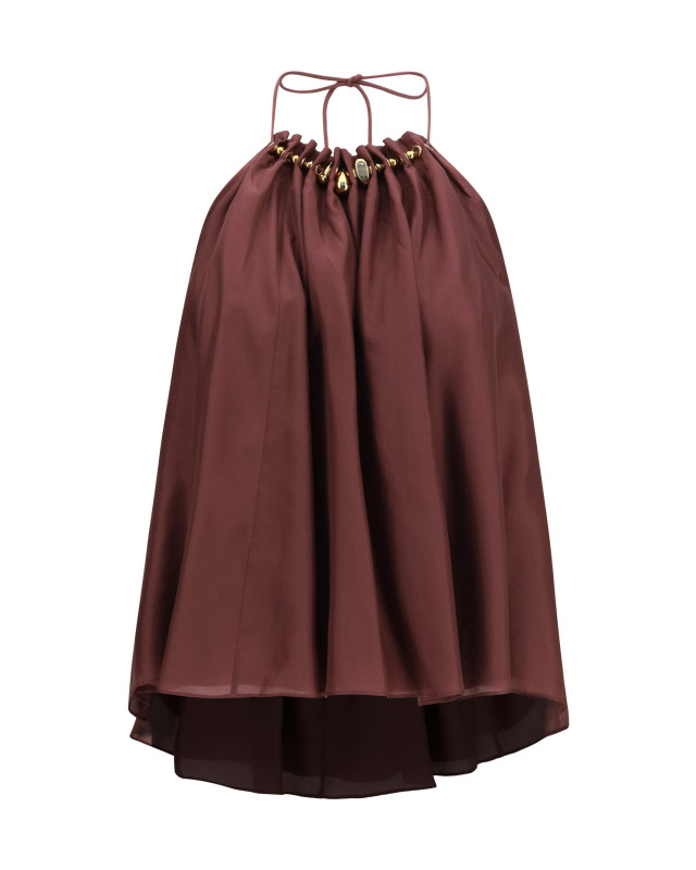 Aster beaded ruched Top