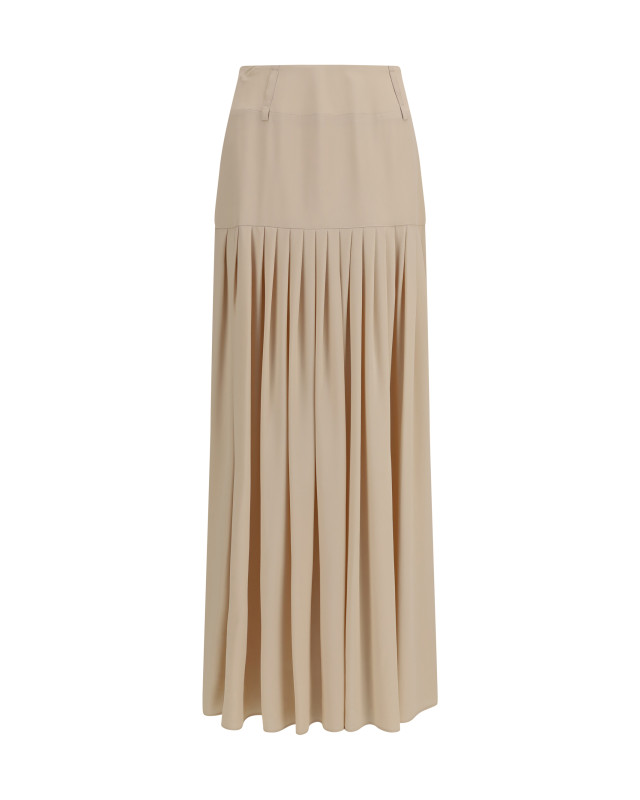 Calla long Skirt in viscose crêpe