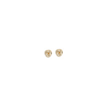 Small gold drop knot Earrings