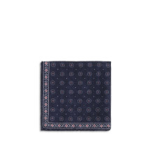 Ethnic-patterned silk Pocket Square