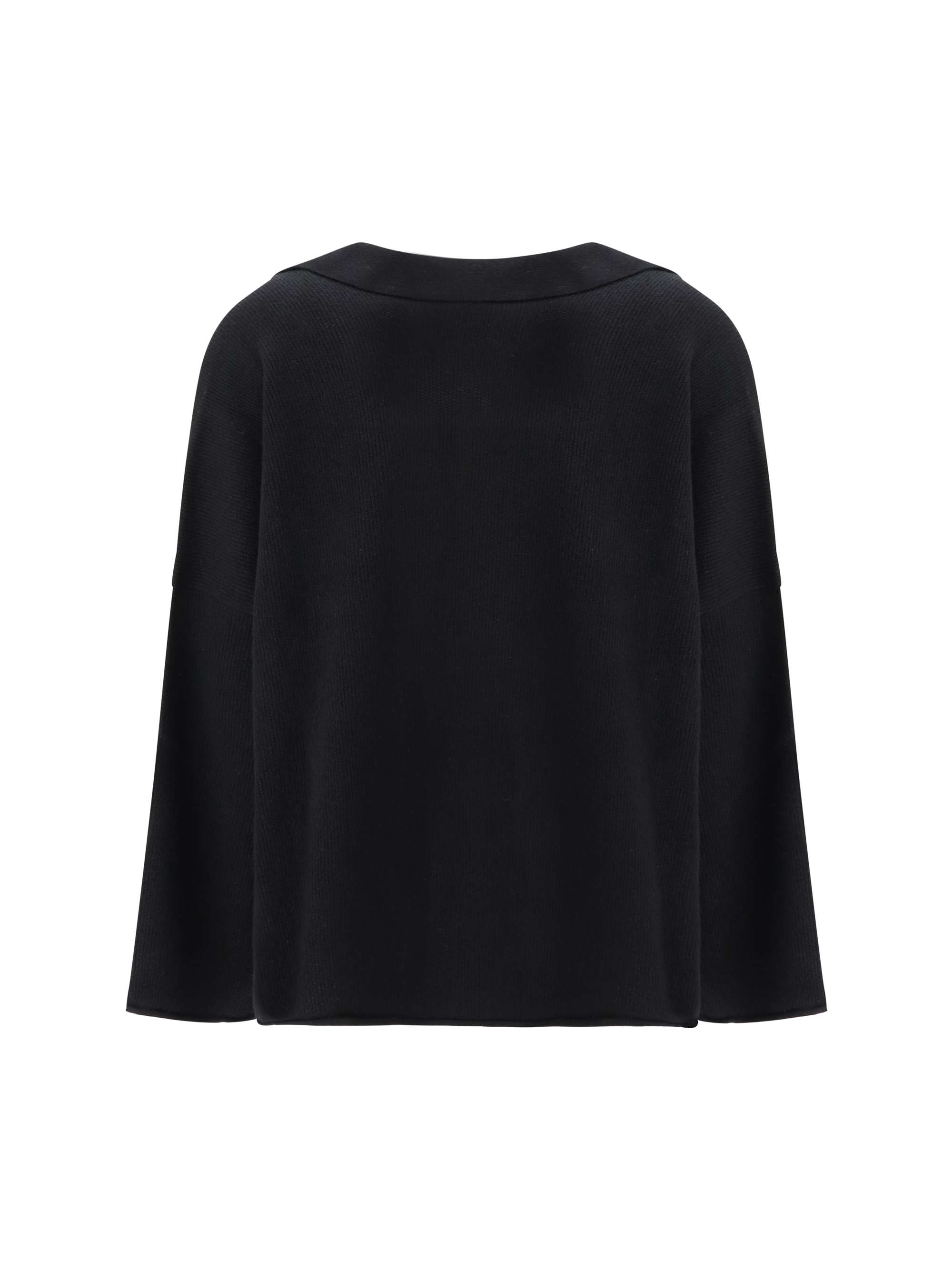 Sweater with polo collar