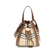 Mini Check Bucket Bag