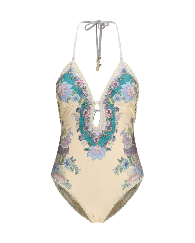 Indra crochet detail One-Piece Swimsuit