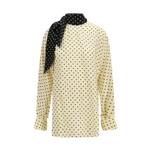 Polka dot Blouse with side bow