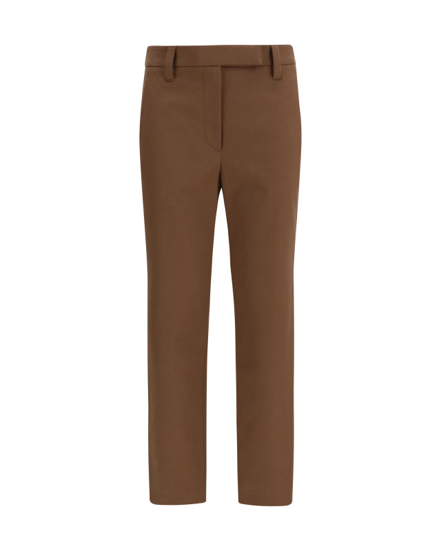 Straight-leg cotton Pants