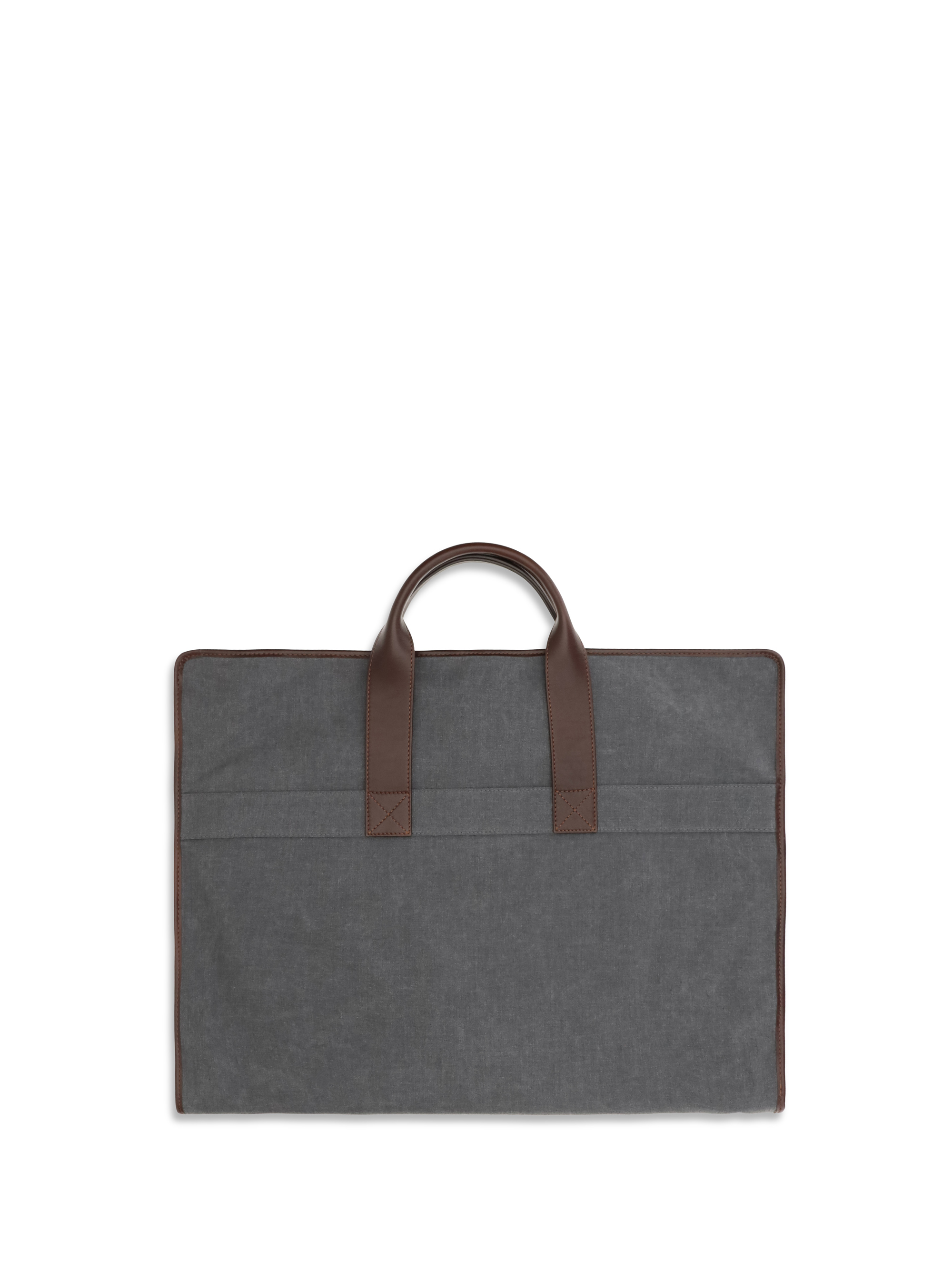 Garment Bag in techno fabric and leather