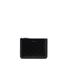 Embossed polka-dot Pouch