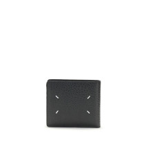 Wallet with iconic contrast stitched