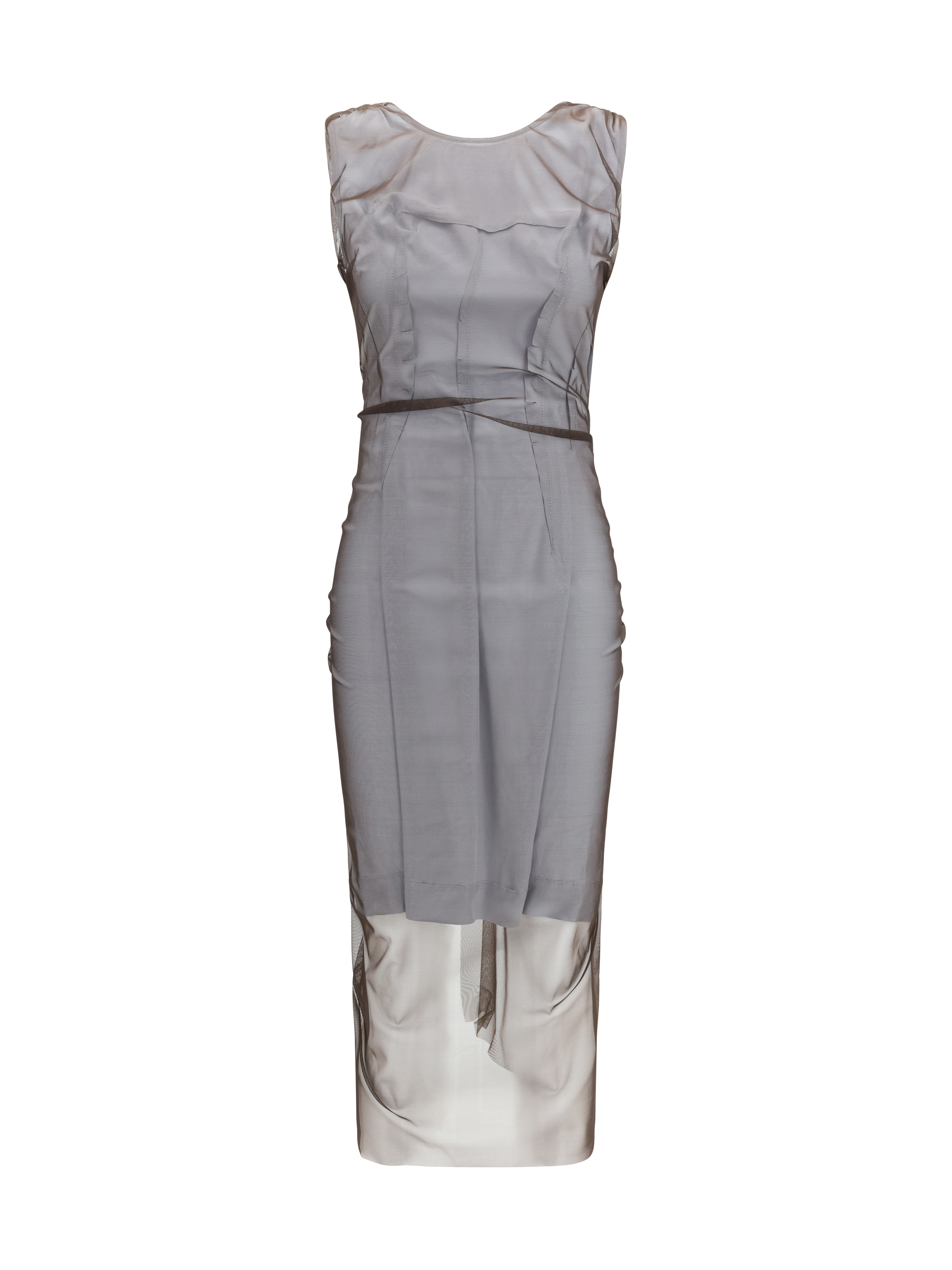 Semi-sheer midi Dress