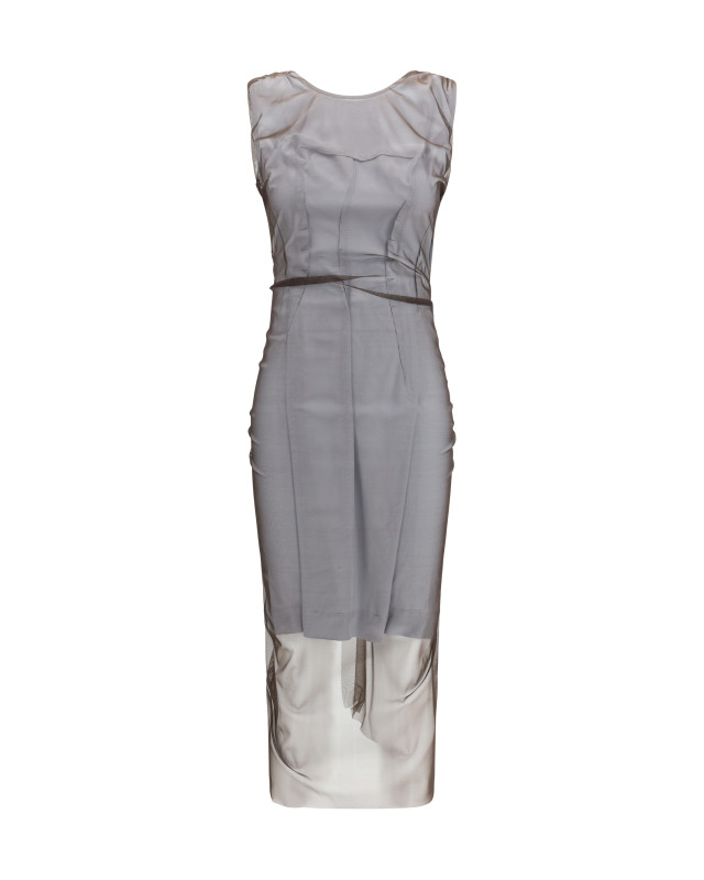 Semi-sheer midi Dress