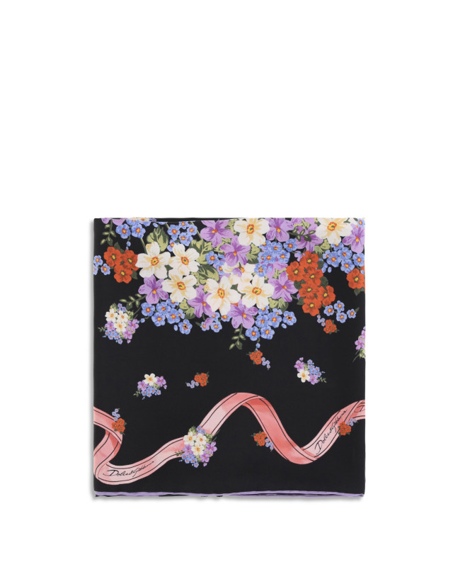 Silk Scarf with floral print