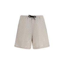 Striped all-over logo swim Shorts