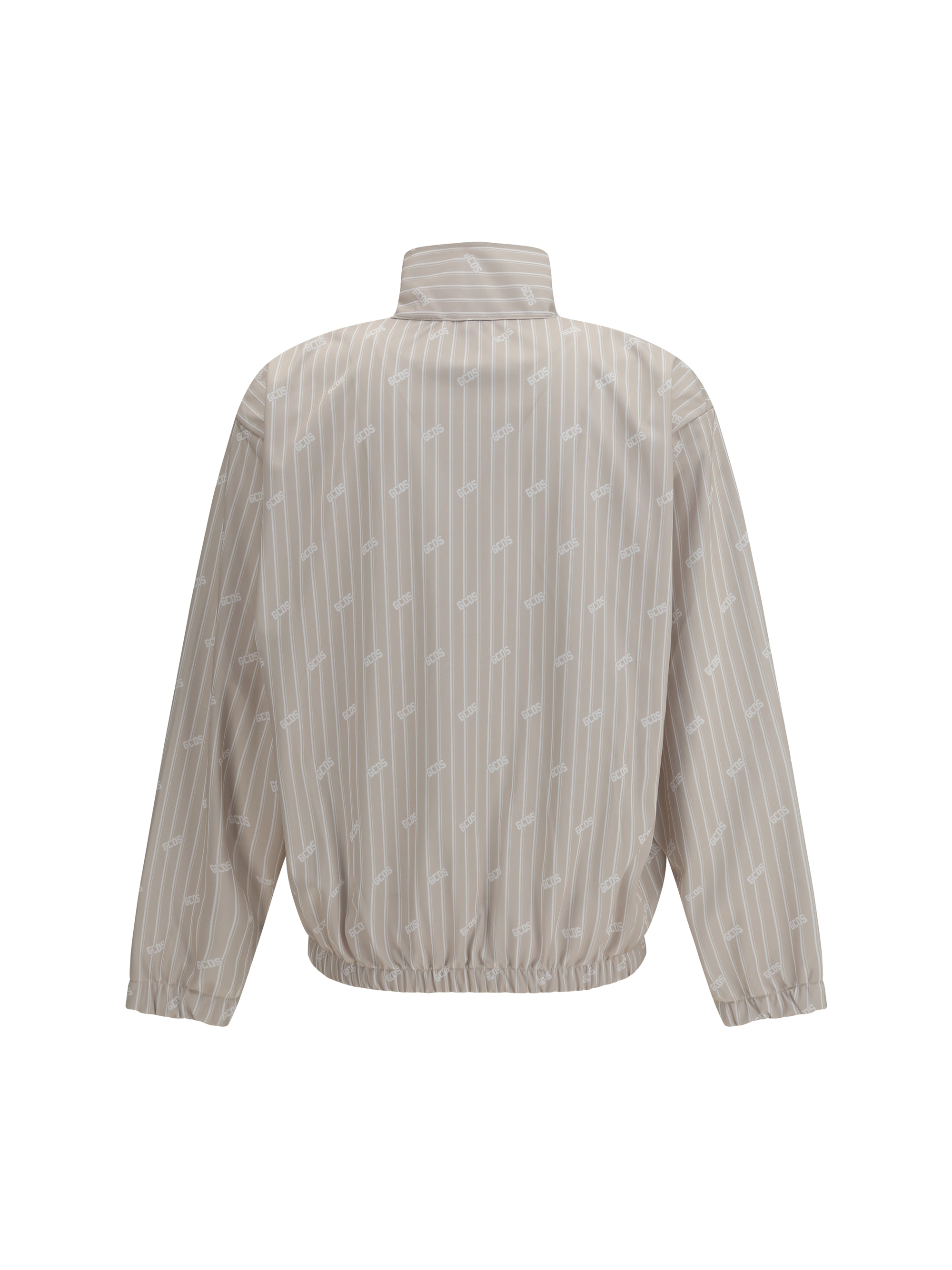 Pinstriped Track Jacket with all-over logo