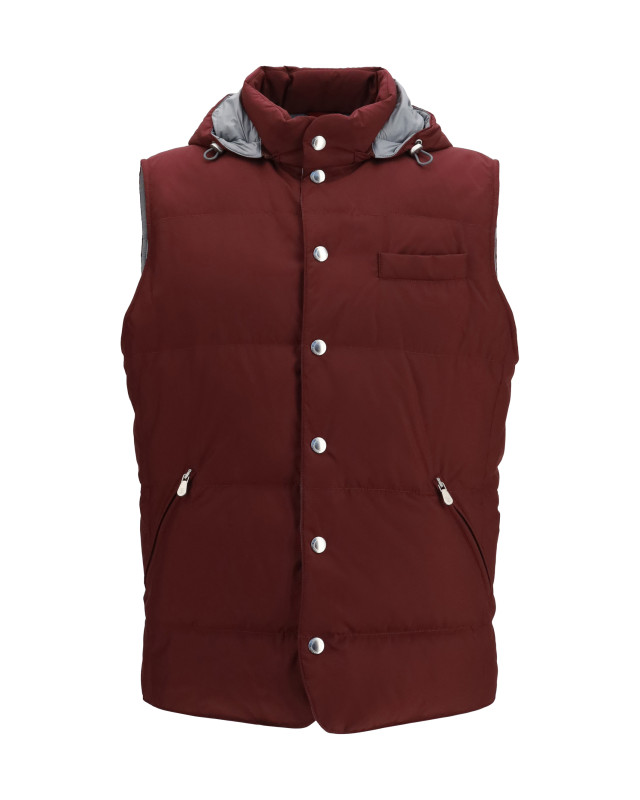Sleeveless hooded Gilet