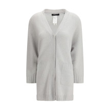 Cardigan in fine knit with a V-neckline