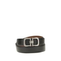 Reversible leather Belt with logo