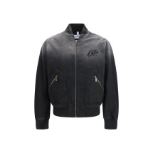 Washed denim Bomber Jacket