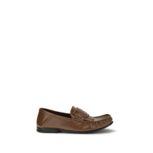 Leather Loafers with tassels and foldable heel