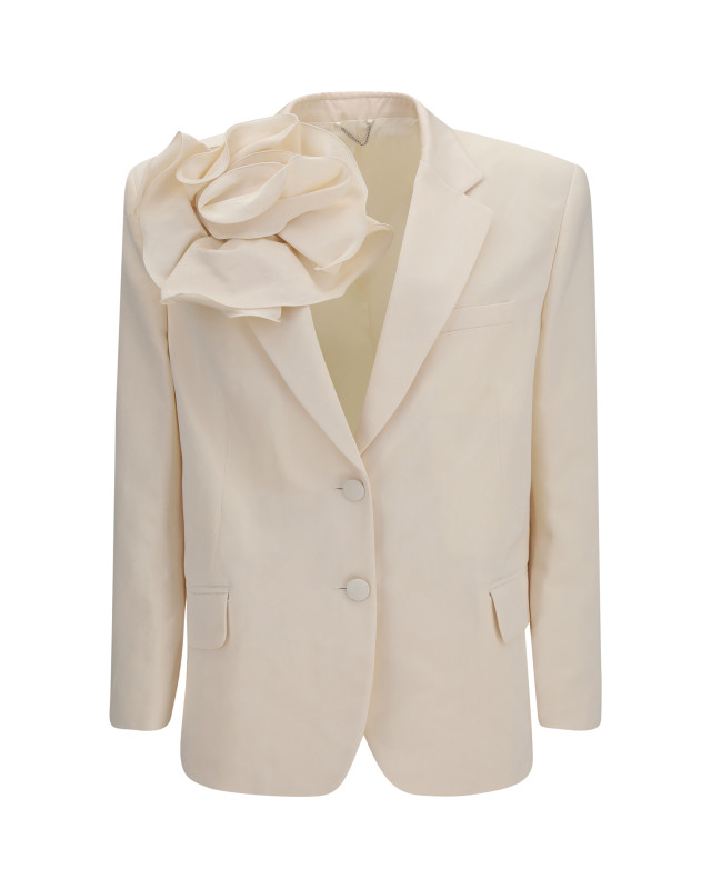 Floral cotton and silk Blazer