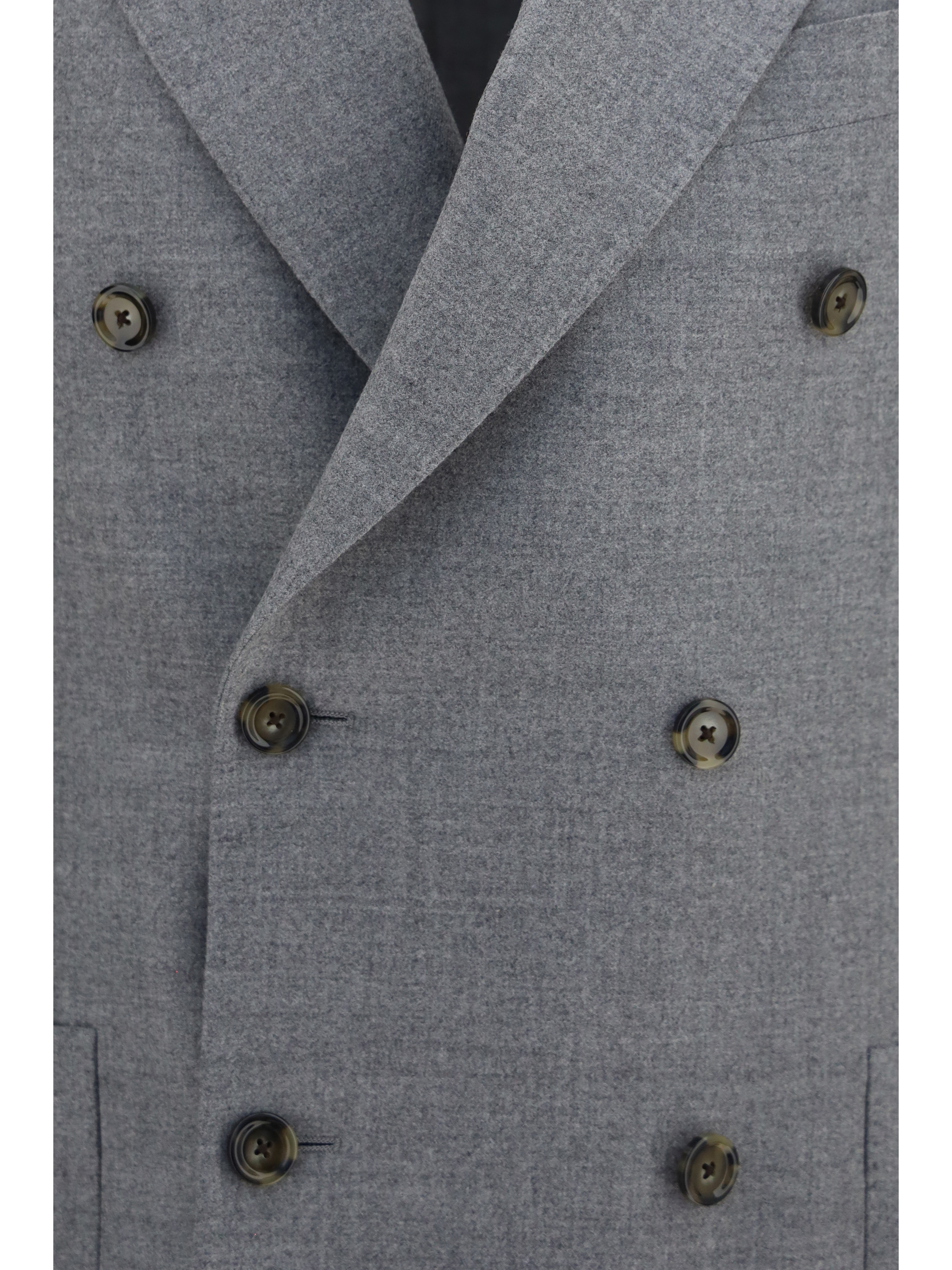 Double-breasted wool-blend Jacket