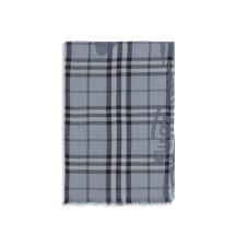 Knight Check wool and silk Scarf