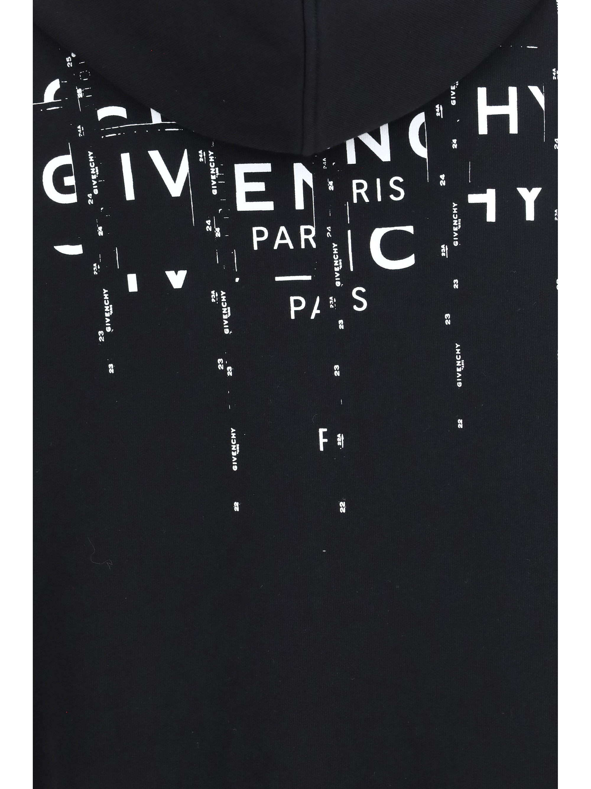 Photographic Negative print fleece zip Hoodie