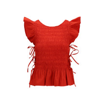Ruched cotton Top with side bows