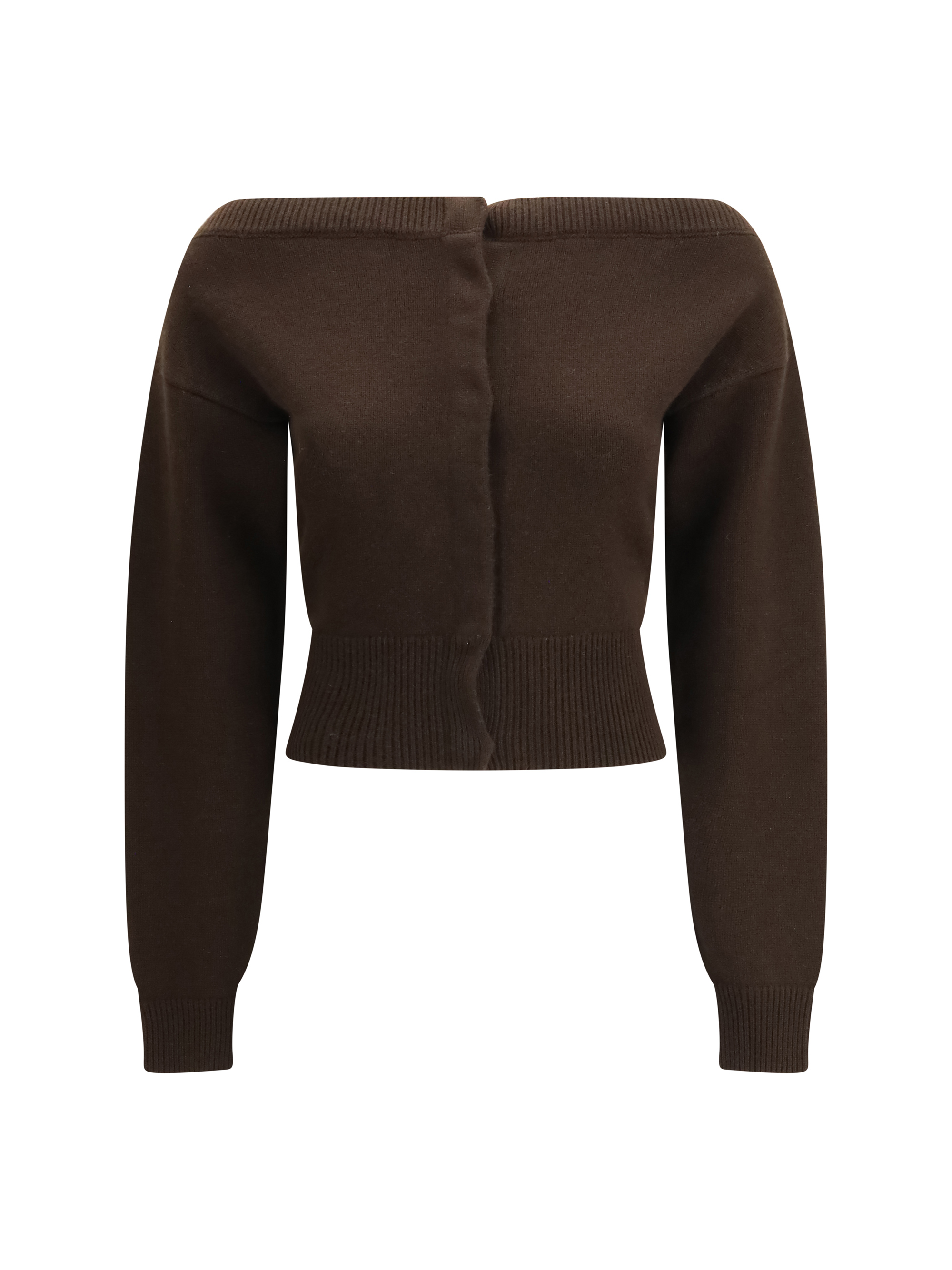 Soft cashmere open-neck shrunken Cardigan