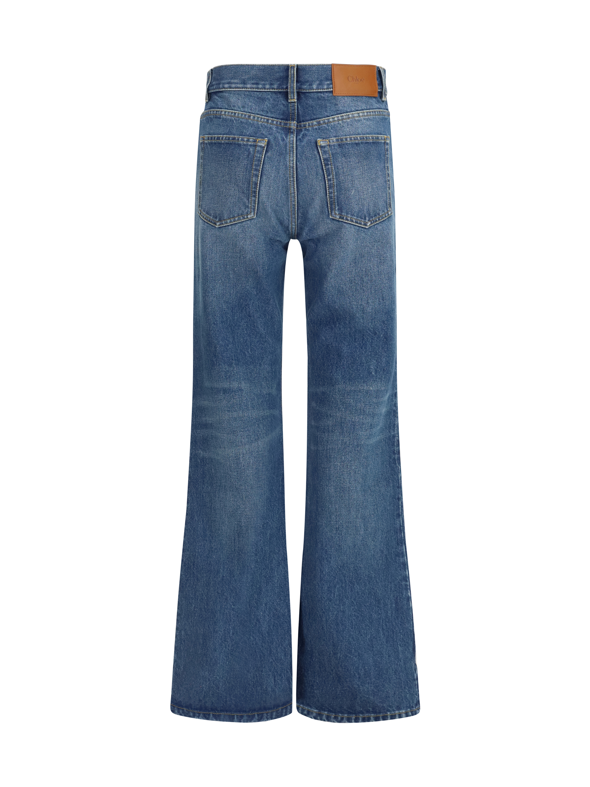 Jeans flared in organic cotton denim