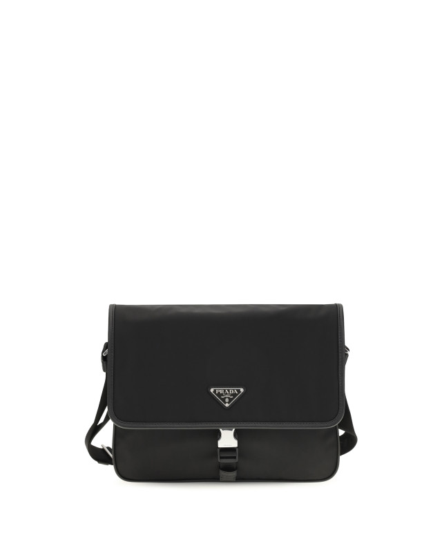 Re-Nylon and Saffiano Shoulder Bag