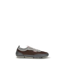 Leather and mesh Sneakers by Fendi